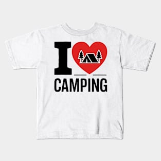 I Love Camping Kids T-Shirt